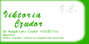 viktoria czudor business card